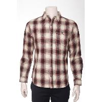 Men&#039;s Cotton Flannel Woven Shirt, 201303-07
