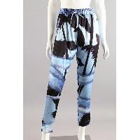 Ladies Silk Print Trousers