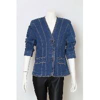 Ladies Cotton Poly Spandex Denim Jacket