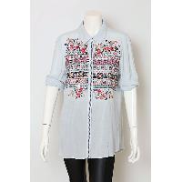 Ladies Rayon Top with Delicate Embroidery
