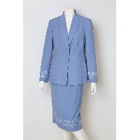 Ladies Polyester with Embroidery Suit