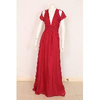 Ladies Silk Chiffon Evening Dress