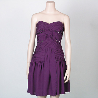 Ladies' Polyester Chiffon With Delicate Beading Party Dress