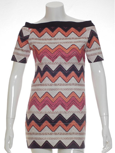 Ladies' Dress With Digital Print On Elastic