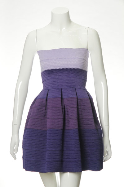 Ladies' Dress In Different Color Shade Of Yarn Dyed Elastic