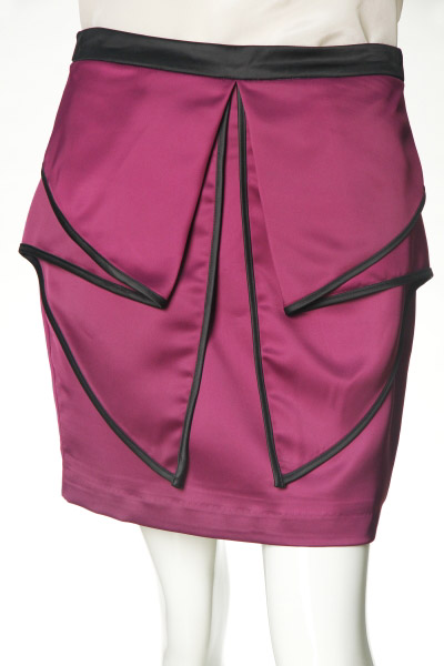 Ladies' Polyester Elastane Woven Skirt With Flap At Front