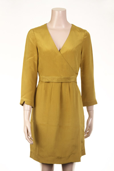 Ladies' Woven Dress In 100% Silk Heavy Crepe