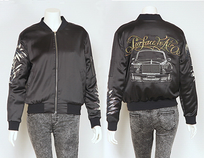 Ladies Polyester Bomber