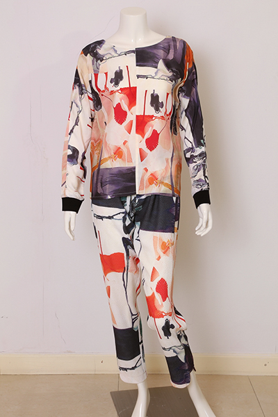 Ladies Cupro Viscose Blouse + Polyester Spandex Pant