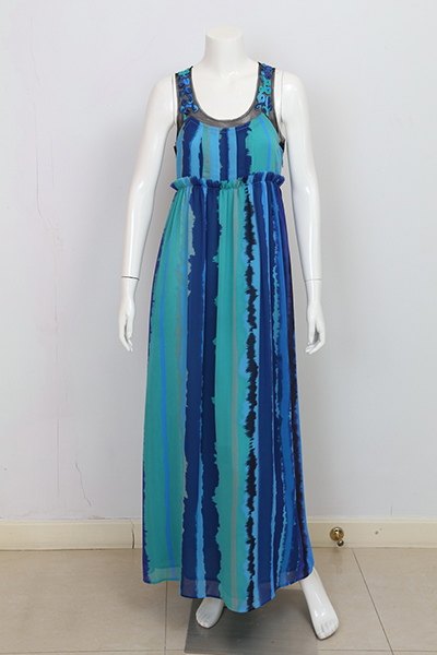 Ladies' 100% Silk Print Dress