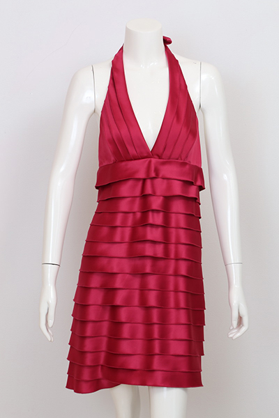 Ladies' Polyester Woven Halter Dress