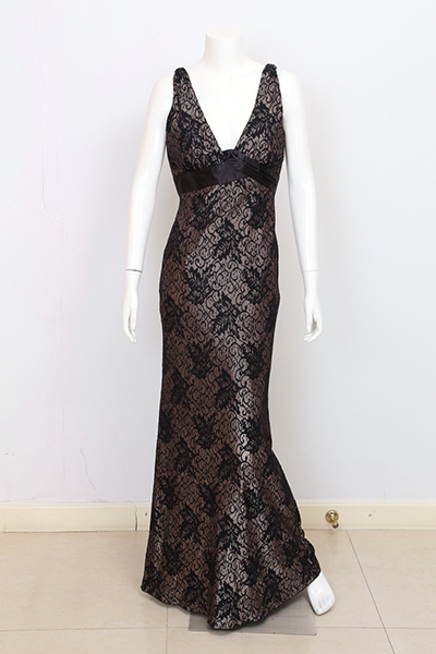 Ladies Nylon Elastane Evening Dress