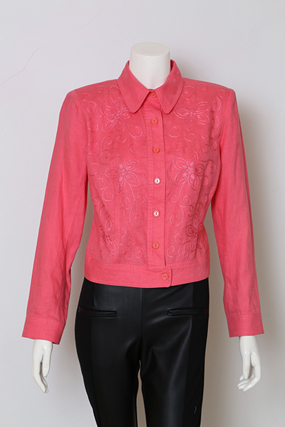 Ladies Linen with Embroidery Jacket