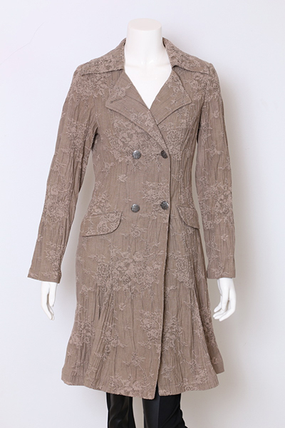 Ladies Cotton Polyester Elastane Coat