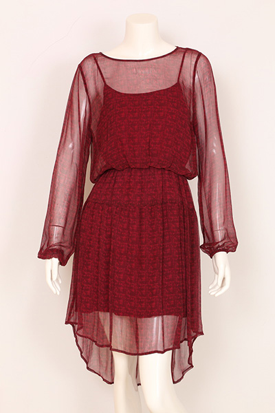 Ladies Silk Printed Yory Dress