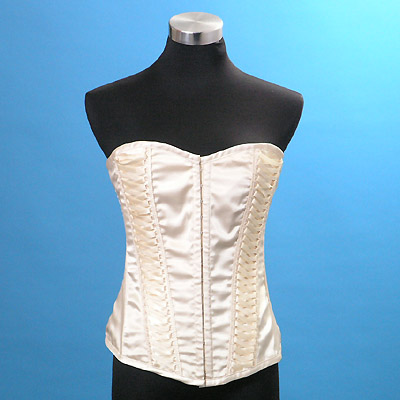Ladies Poly Satin Woven Bustier