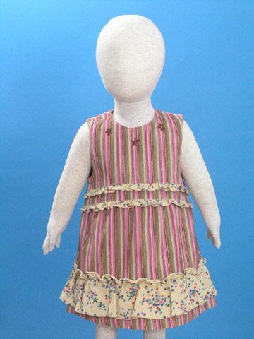 Girls' Printed Corduroy Dress