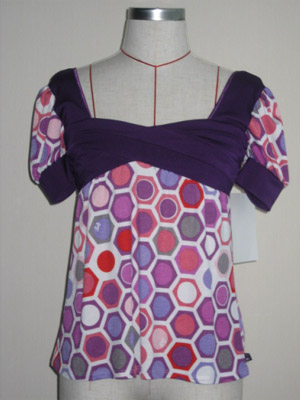 Ladies 90% Poly 10% Spandex Knitted Tops