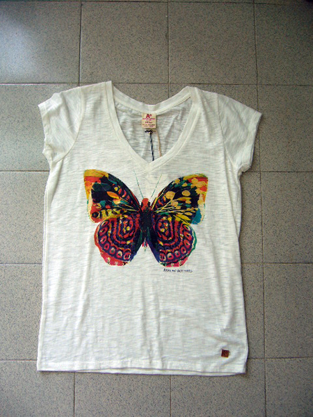 AO Ladies SS V Neck Tee