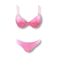 Foil Print Padded Bra & Bikini