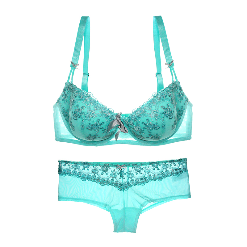 Glitter Lace Padded Bra