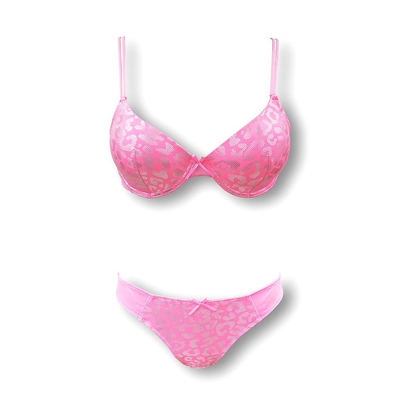 Foil Print Padded Bra & Bikini