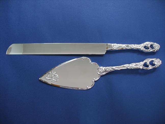 Sell Silver Wedding Cake Knife & Server