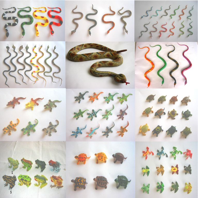 Plastic Snake ,Frog,Tortoise Toys