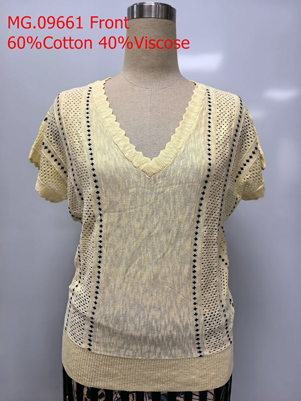 Ladies V-Neck Pullover