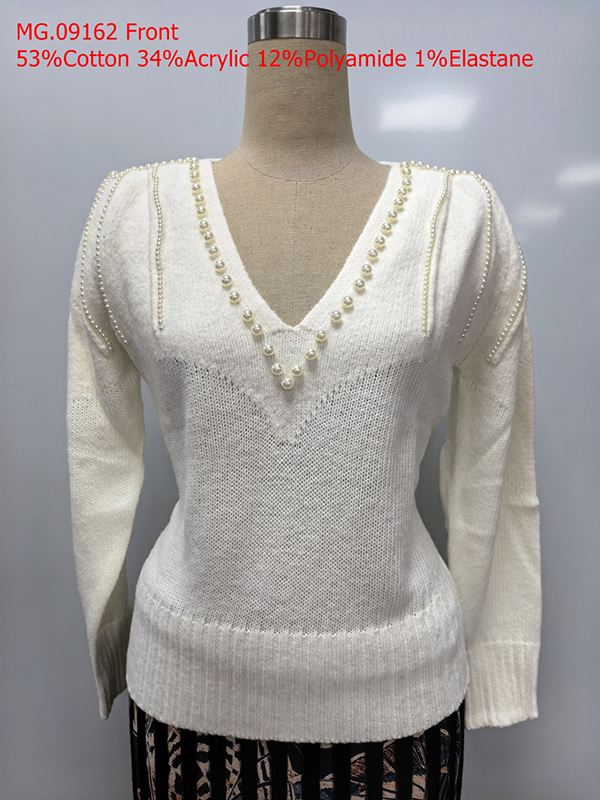 Ladies V-Neck Pullover