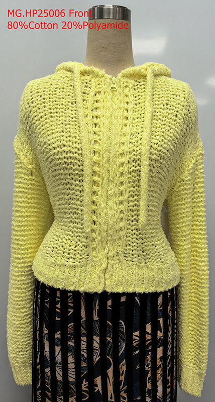 Ladies 80% Cotton 20% Polyamide Cardigan