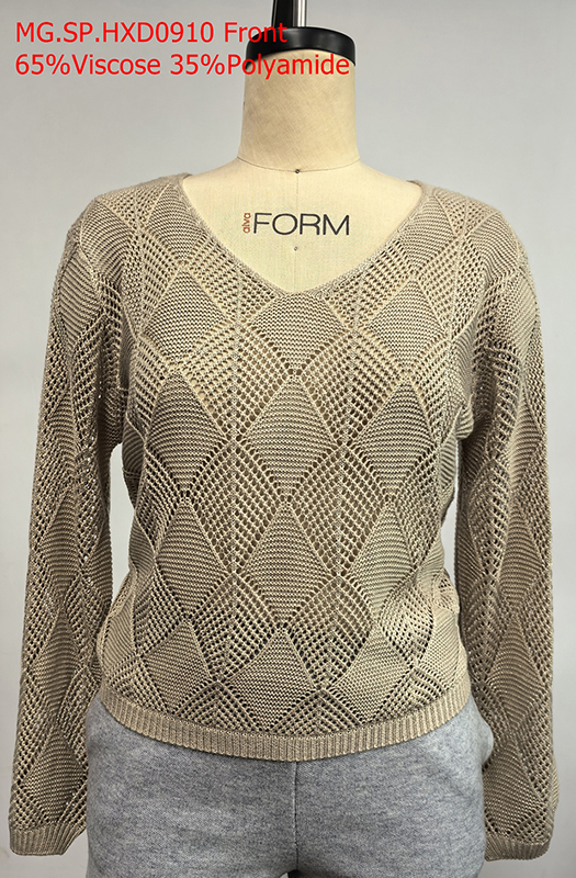 Ladies V-Neck Pullover