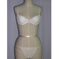Underwired moulded bra with tanga