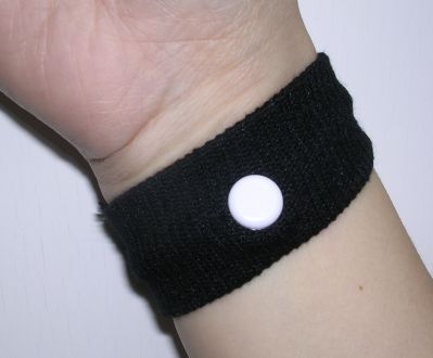 Anti-nausea motion travel wrist band