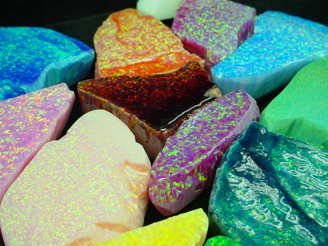 Synthetic opal rough