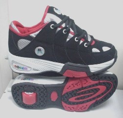 One Wheel Roller Shoes With Button