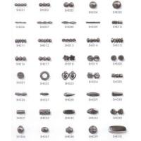 Metal Look Fancy beads in black