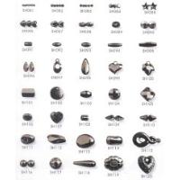 Metal Look Fancy beads in black