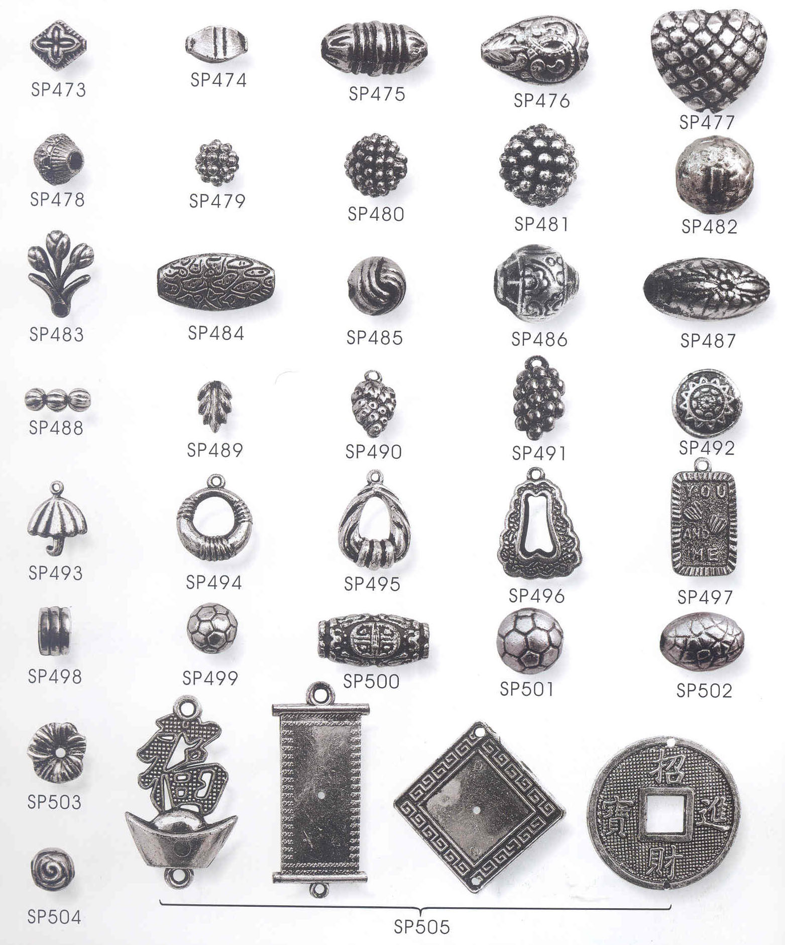 Antique colors fancy beads