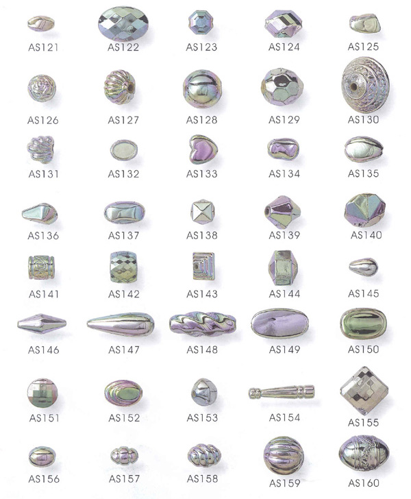 Silver colors with rainbow AB