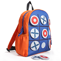 inchesTic Tac Toe inches Kids Activity School Backpack, SF-8548D
