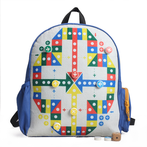 inchesFlying Chess Game inches Kids Activity School Backpack
