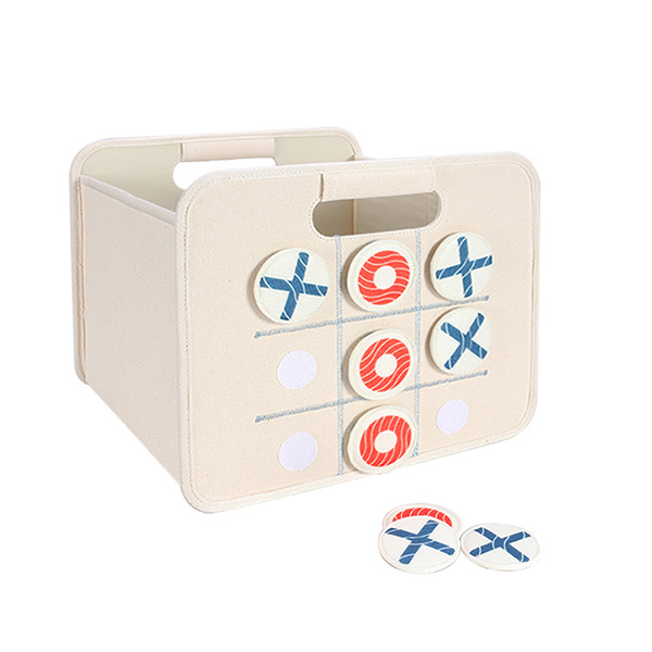 inchesTic Tac Toe inches Cotton Foldable Storage Box