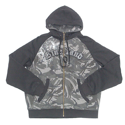 Printed Jacket with Garment Wash