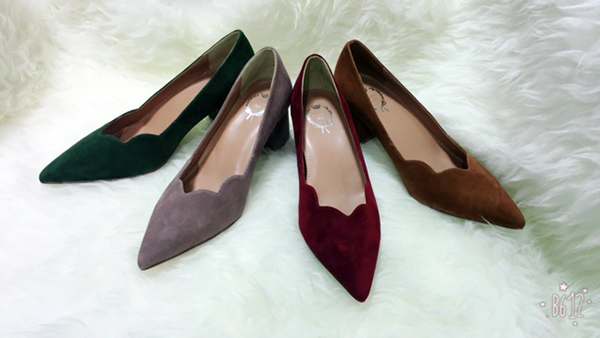 Elegant Ladies Pointed Toe Mid Heel Pump Shoes