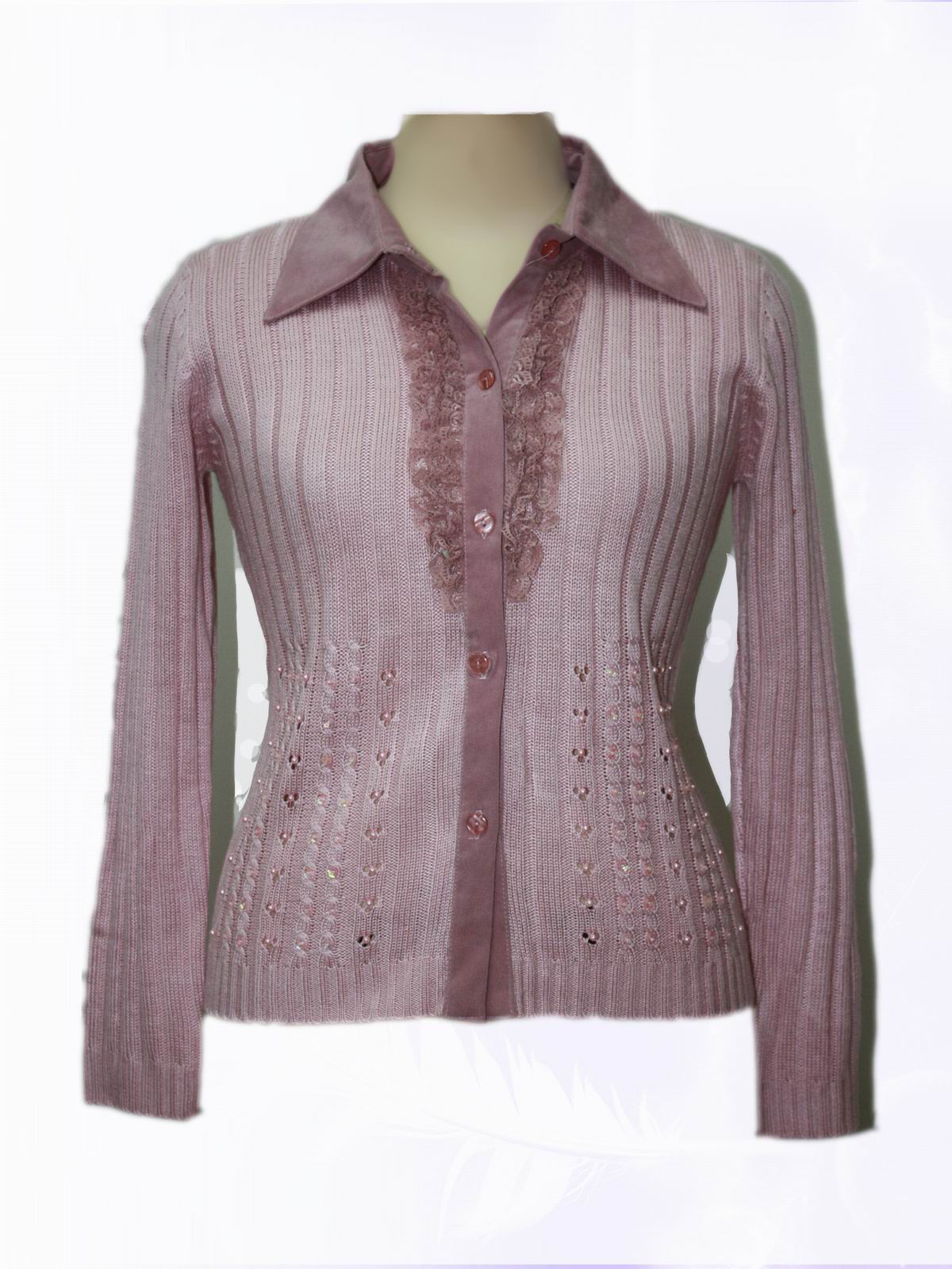 Selling Fashion Sweater /with Shirt Neck