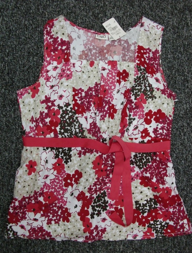 Rio-0586 Ladies' Printed Woven Top