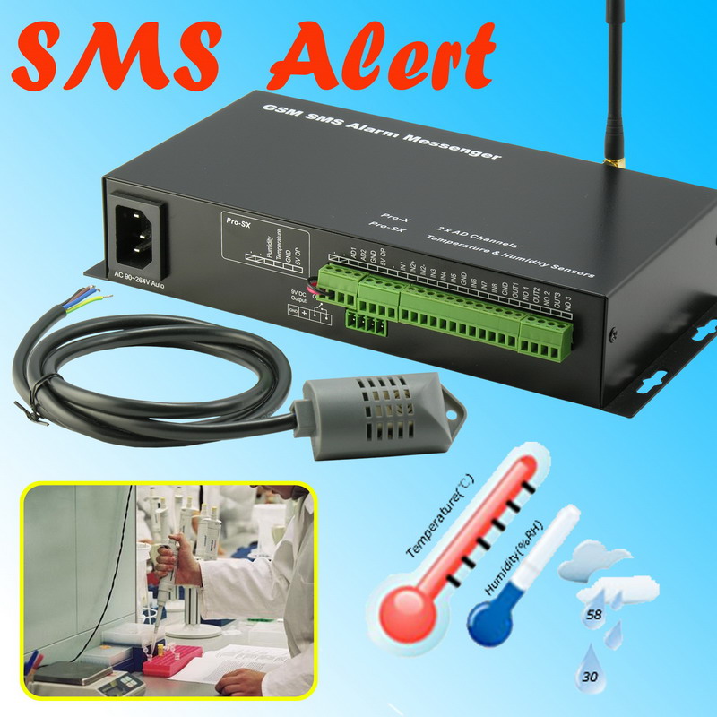 Temperature & Humidity SMS Alert Controller