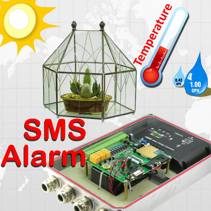 Temperature & Humidity Sms Solar Alert Controller