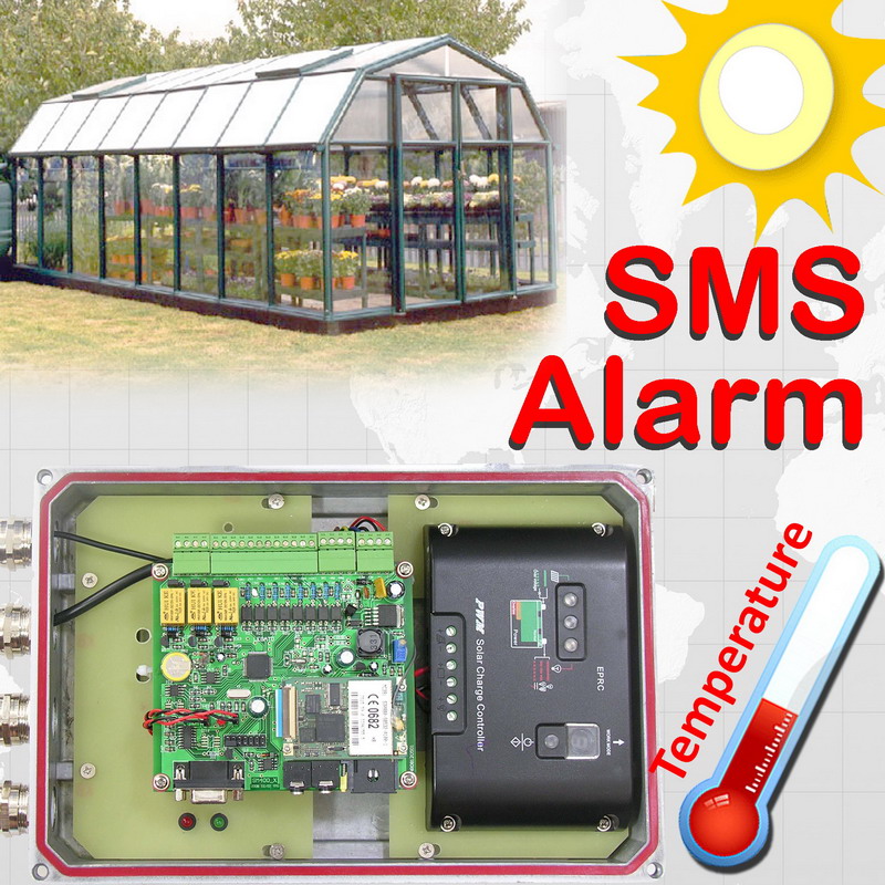 Temperature Sms Solar Alert Controllersms Alarm